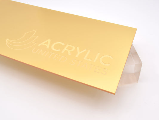 1/8" Gold Metallic Double Sided Acrylic Sheet