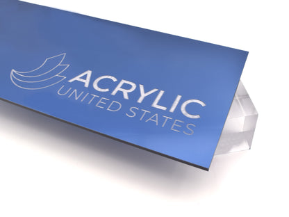 1/8" Dark Blue Metallic Double Sided Acrylic Sheet