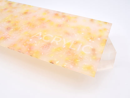 1/8" Terrazzo Yellow Acrylic Sheet
