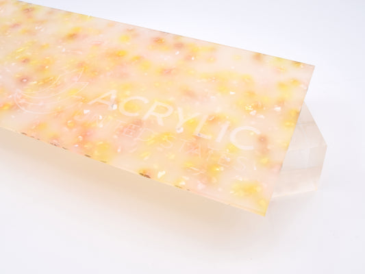 1/8" Terrazzo Yellow Acrylic Sheet