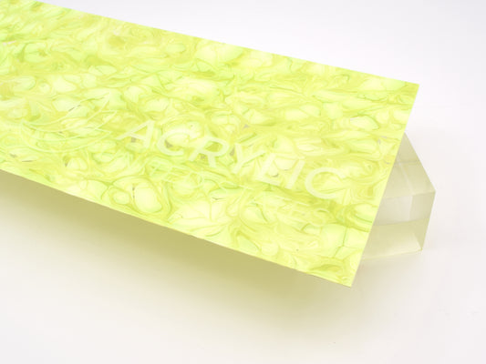 1/8" Marble Swirl Green Acrylic Sheet