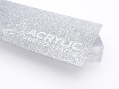 1/8" Silver Glitter Two-Sided Acrylic Sheet