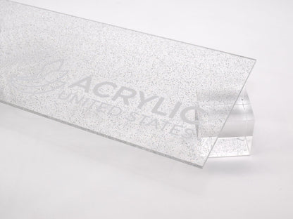 1/8" Sparkle Clear Transparent Acrylic Sheet