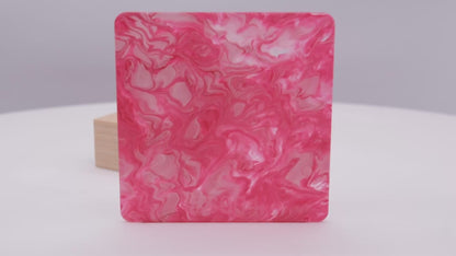 1/8" Marble Swirl Pink Acrylic Sheet