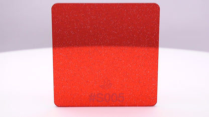 1/8" Sparkle Red Transparent Acrylic Sheet