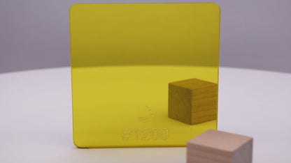 1/8" Yellow Mirror #1200 Acrylic Sheet