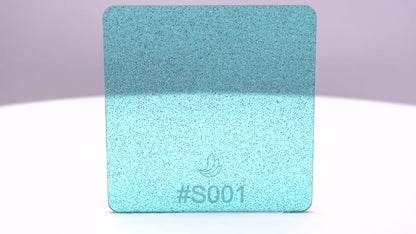 1/8" Sparkle Blue Transparent Acrylic Sheet