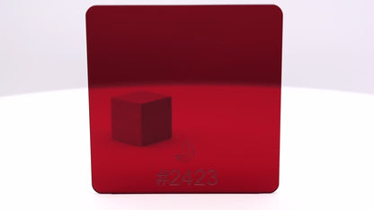 1/8" Red Transparent #2423 Acrylic Sheet