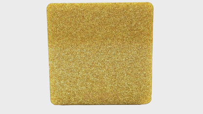 1/8" Gold Glitter Two-Sided Acrylic Sheet