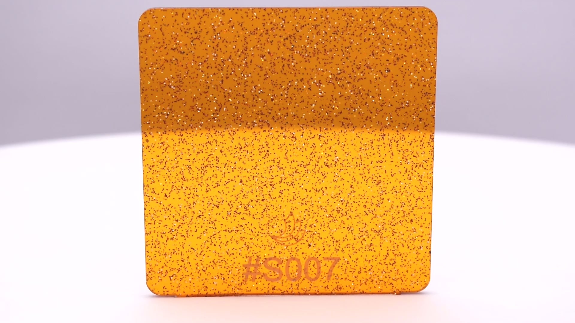 1/8" Sparkle Amber Transparent Acrylic Sheet