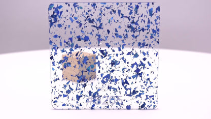 1/8" Holographic Blue Flakes Acrylic Sheet