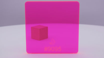 1/8" Pink Fluorescent #9095 Acrylic Sheet