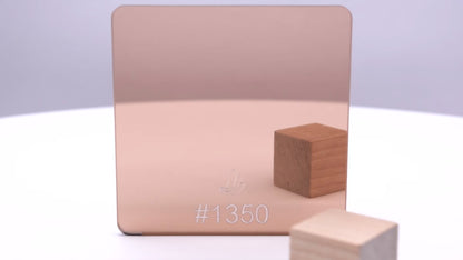 1/8" Rose Gold Mirror #1350 Acrylic Sheet