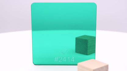 1/8" Kelly Green Mirror #2414 Acrylic Sheet