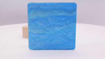 1/8" Pearl Glitter Blue Glossy Acrylic Sheet