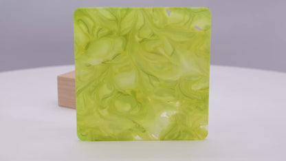 1/8" Marble Swirl Green Acrylic Sheet