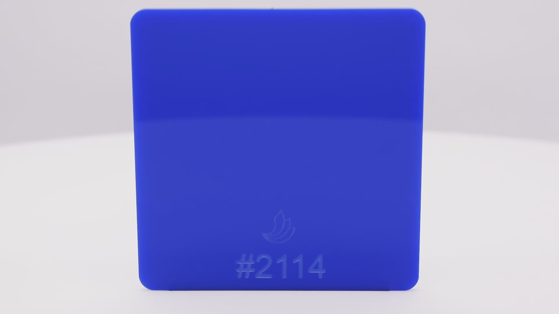 Hoja acrílica azul translúcida #2114 de 1/8"