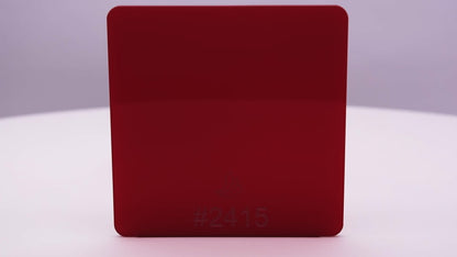 1/8" Dark Red Translucent #2415 Acrylic Sheet