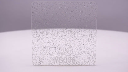 1/8" Sparkle Clear Transparent Acrylic Sheet