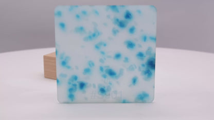 1/8" Terrazzo Blue Acrylic Sheet
