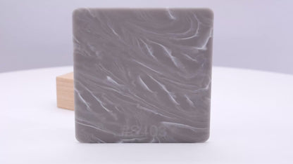 1/8" Wavy Gray Glossy Marble Acrylic Sheet