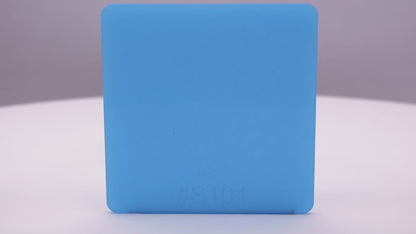 1/8" Blue Glow in the Dark Translucent Acrylic Sheet