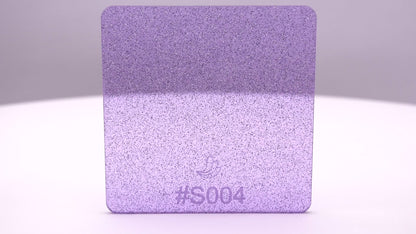 1/8" Sparkle Purple Transparent Acrylic Sheet