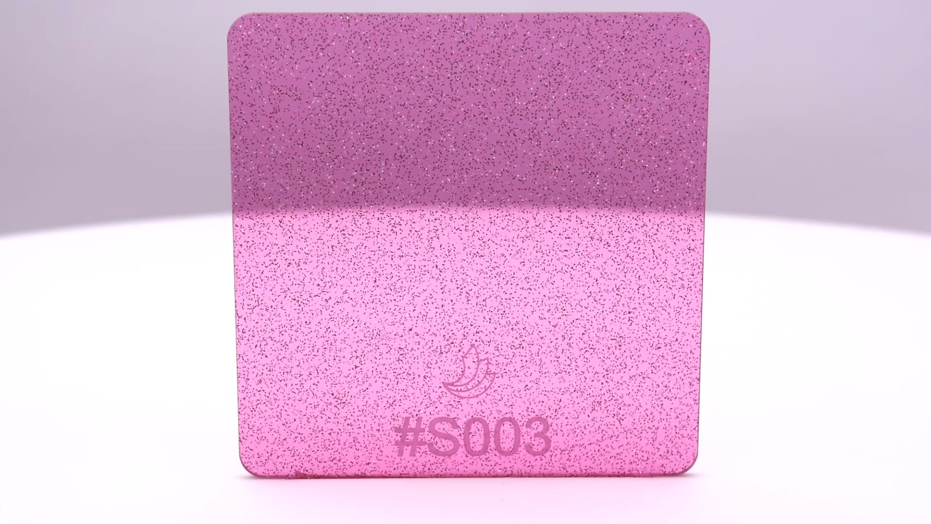 1/8" Sparkle Pink Transparent Acrylic Sheet