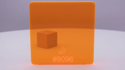 1/8" Orange Fluorescent #9096 Acrylic Sheet