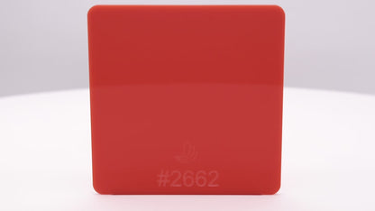 1/8" Red/Orange Translucent #2662 Acrylic Sheet