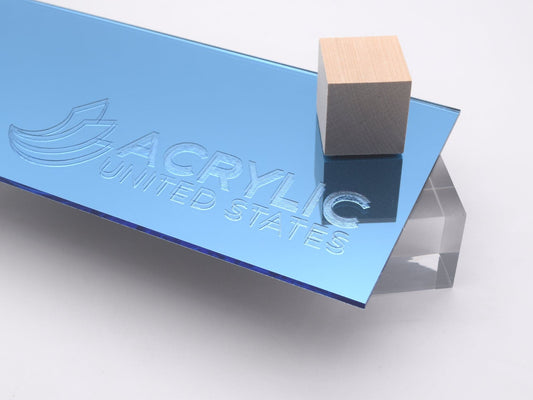 1/8" Light Blue Mirror #1000 Acrylic Sheet