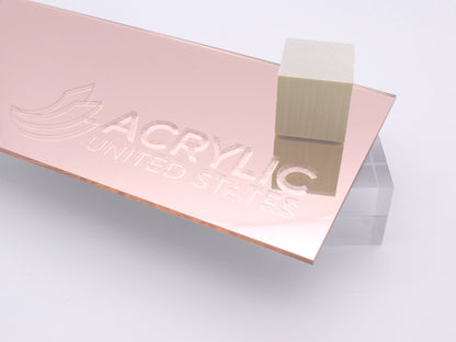1/8" Rose Gold Mirror #1350 Acrylic Sheet