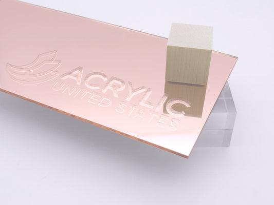 1/8" Rose Gold Mirror #1350 Acrylic Sheet