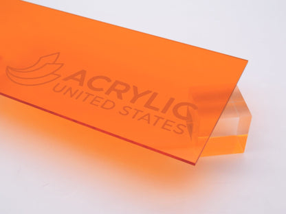 1/8" Amber Transparent #2422 Acrylic Sheet