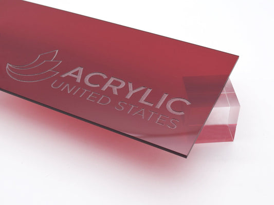 1/8" Red Transparent #2423 Acrylic Sheet