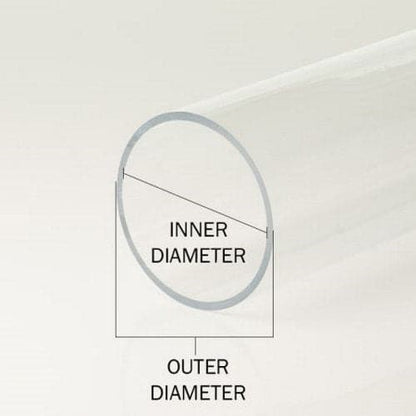 Acrylic Tube 1/4" OD x 1/8" ID - Clear