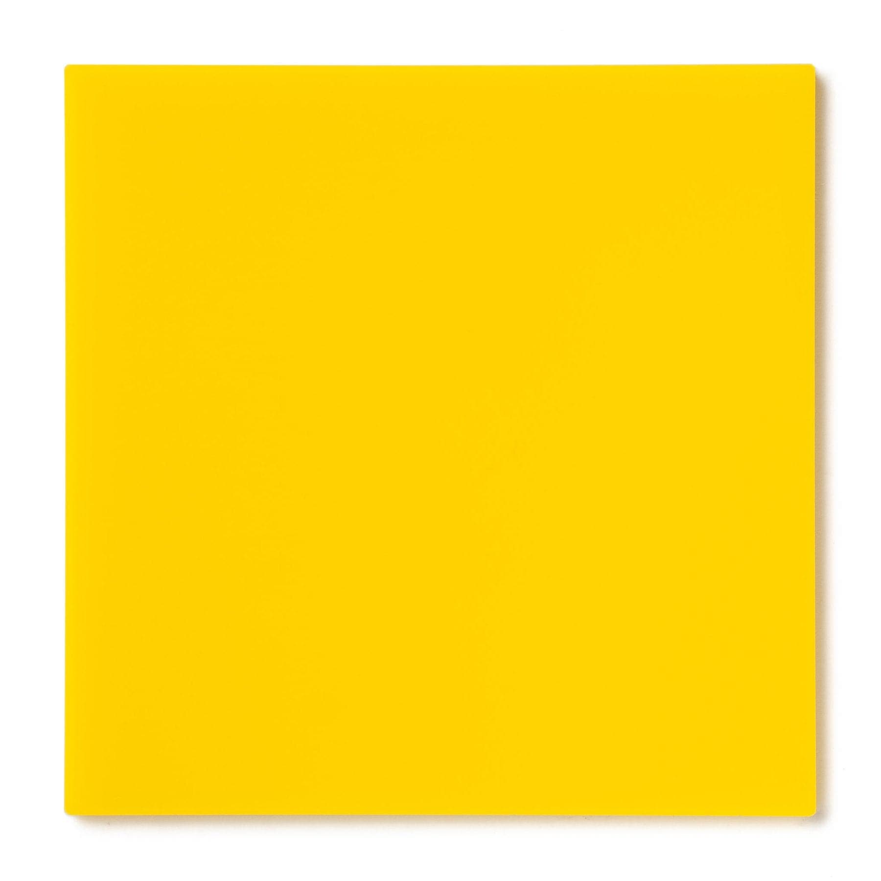 Acrylic Sheet 1/8" Yellow Opaque #2037