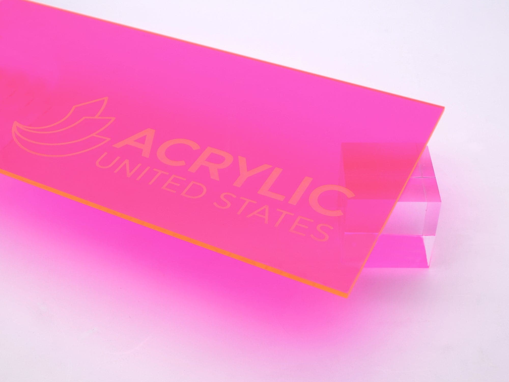 1/8" Pink Fluorescent #9095 Acrylic Sheet