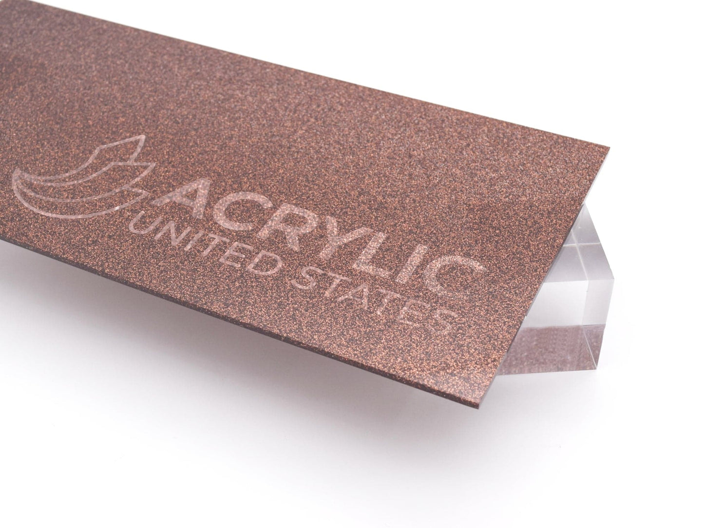 1/8" Brown Glitter Two-Sided Acrylic Sheet