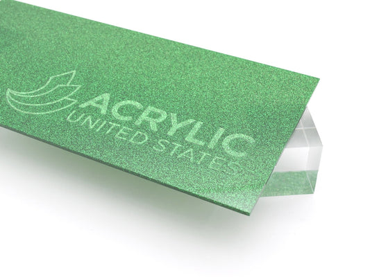 1/8" Green Glitter Two-Sided Acrylic Sheet